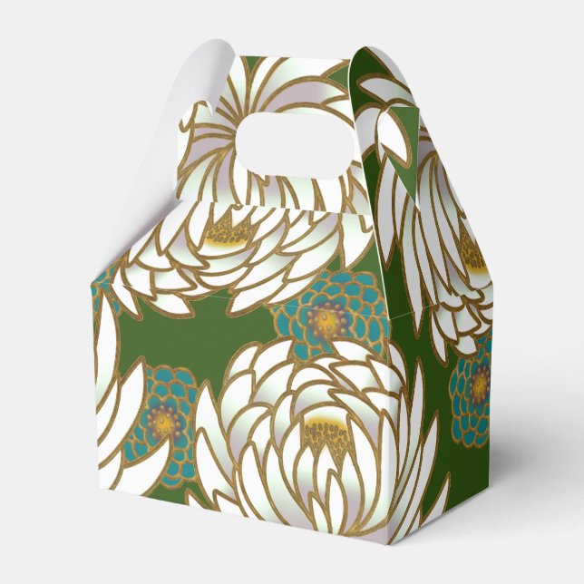 Elegante patrón japonés caja de favores (Front Side)