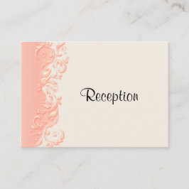 Elegante Peach Floral Swirl - Recepción