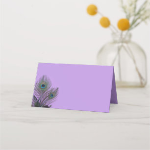 Elegante Peacock Colocación de Tarjetas
