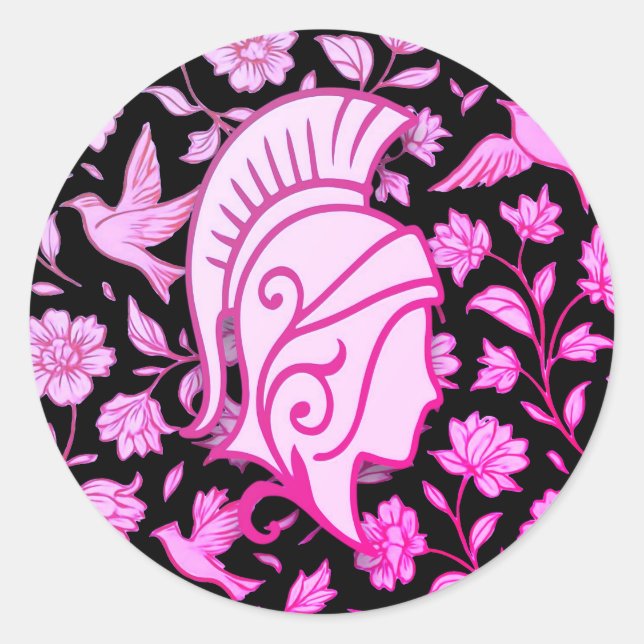 Elegante Pegatina de Coraje para Mujeres (Anverso)