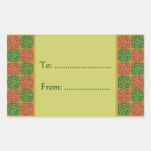 Elegante Pegatinas Fleur de Lis Red Green Gift