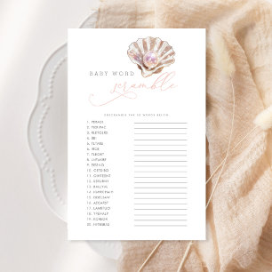 Elegante Pequeña Tarjeta de Juego de Palabra de Pe