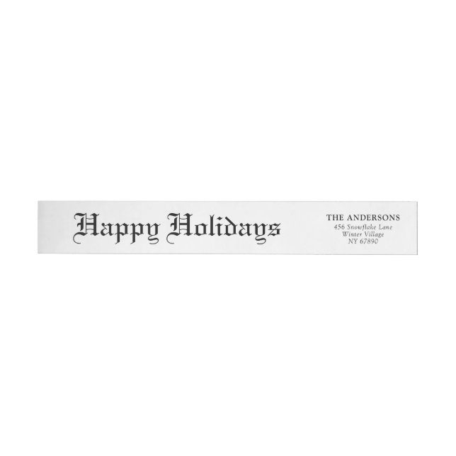 Elegante periódico moderno Feliz Navidad (Individual)