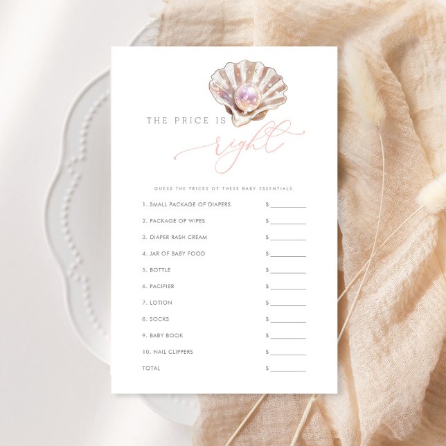 Elegante Perla Pequeña El Precio Es La Tarjeta De  (Subido por el creador)