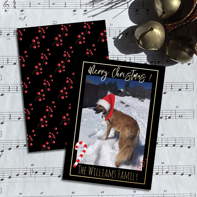 Elegante Perro En Tarjeta De Navidades De Relieve  (Subido por el creador)