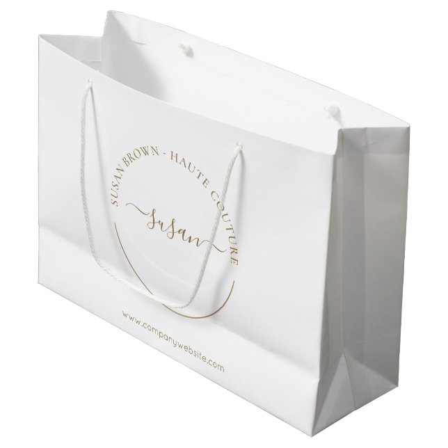 Elegante Personalizado Boutique Gran Bolsa de Comp (Angulo Anverso)