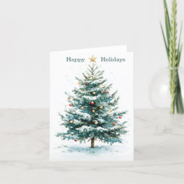 Elegante Personalizado de árbol de navidad simple