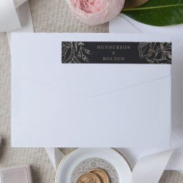 Elegante Personalizado de oro negro editable Boda 