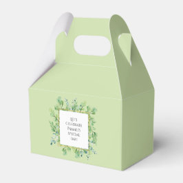 Elegante Personalizado de Verdor Cajas de Favor de