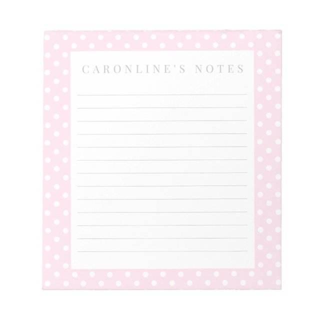 Elegante personalizado escribiendo cuaderno con po (Frente)