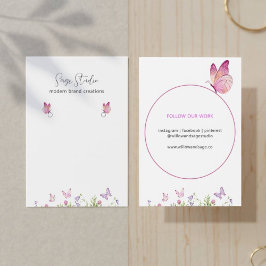 Elegante Personalizado floral de mariposa