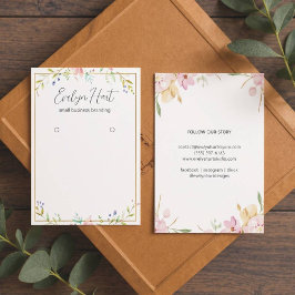 Elegante Personalizado floral Joyería Pantalla de