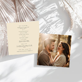 Elegante Personalizado fotográfico moderno Tarjeta