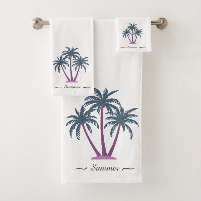 Elegante Personalizado moderno Palm Trees y guión  (In situ)