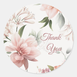 Elegante Personalizado Pegatina de regalo floral