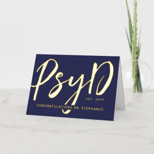 Elegante personalizado PsyD Doctor en Psicología M