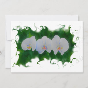 Elegante pintura de orquídeas de acuarela