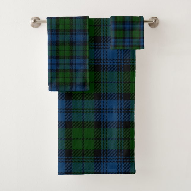 Elegante Plaid Rústico Azul y Verde Tartán Rústico (In situ)