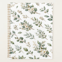 Elegante Planificador Botánico de Eucalipto