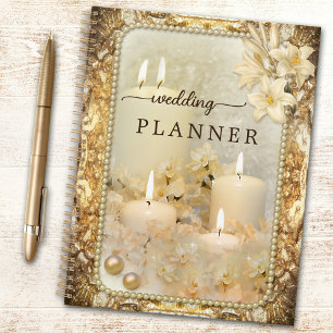Elegante planificador de casamiento con dos vigas