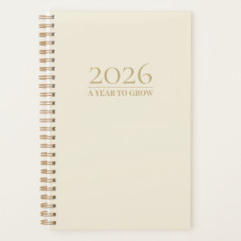 Elegante Planificador Minimalista 2025 | Un Año pa