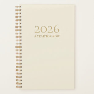 Elegante Planificador Minimalista 2025   Un Año pa