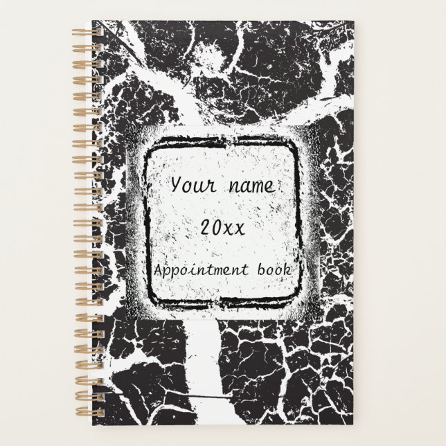 Elegante planificador personalizado del libro de c (Anverso)