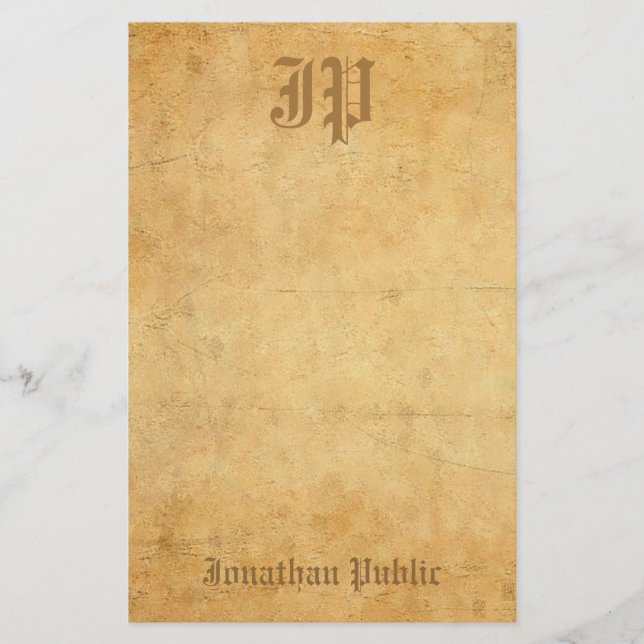 Elegante plantilla de Guay de monograma manuscrito (Anverso)