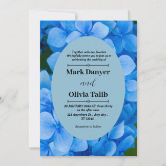 Elegante plantilla de invitación a la boda de la m
