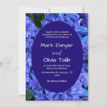 Elegante plantilla de invitación a la boda de la m