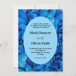 Elegante plantilla de invitación a la boda de la m