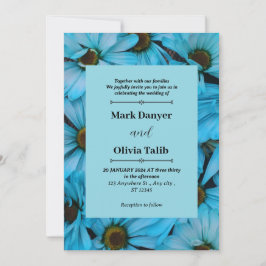 Elegante plantilla de invitación a la boda de la m