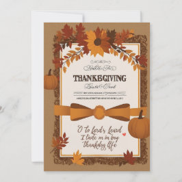 Elegante plantilla de invitación al Día de Acción