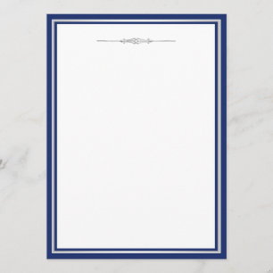 Elegante plantilla de invitación azul y plateado d