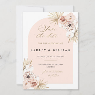 Elegante plantilla de invitación de boda para guar
