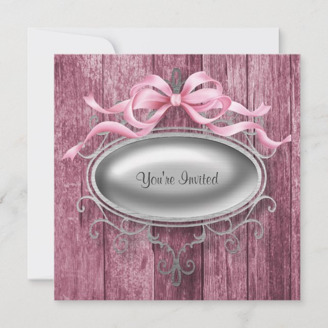 Elegante plantilla de invitaciones para fiestas de (Anverso)