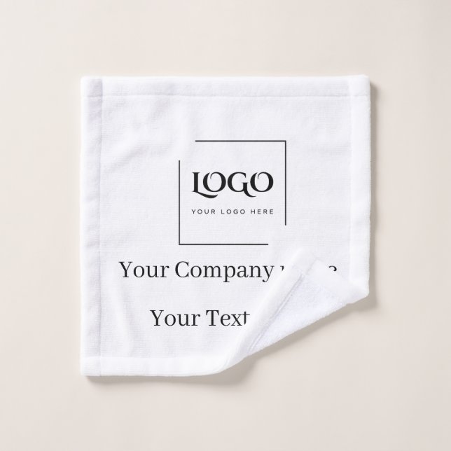 Elegante plantilla de su logo personalizada (Toallita)