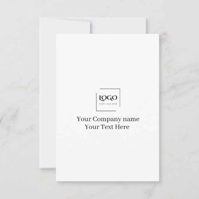 Elegante plantilla de su logo personalizada (Anverso)