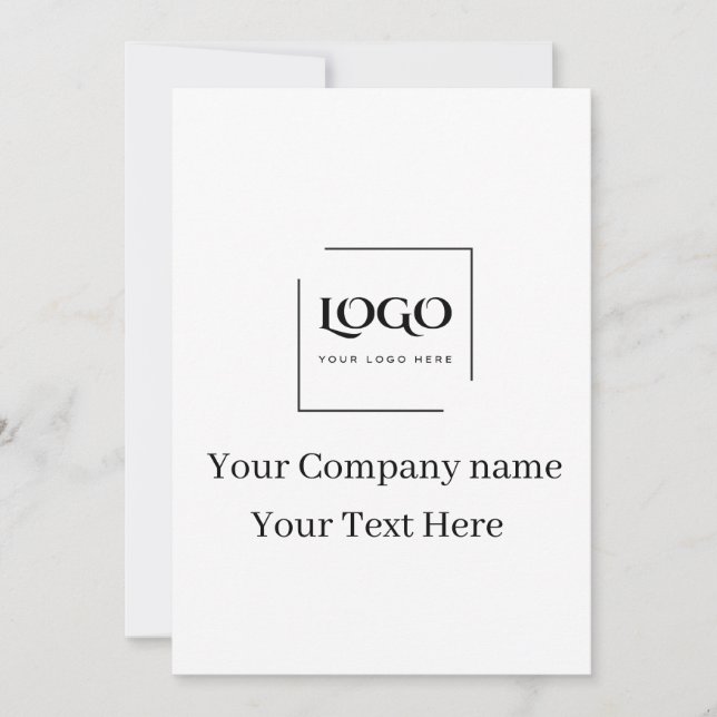 Elegante plantilla de tu logo personalizada (Anverso)