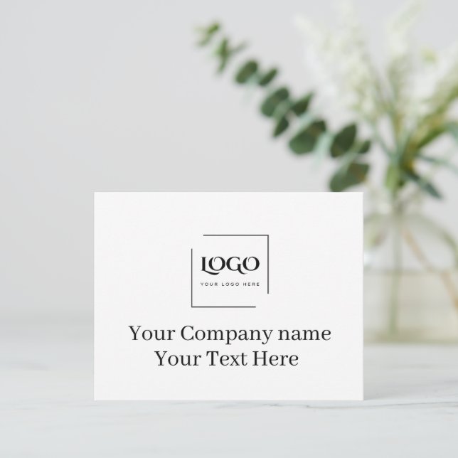 Elegante plantilla de tu logo personalizada (Anverso de pie)