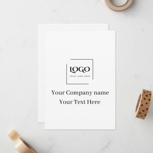 Elegante plantilla de tu logo personalizada (Anverso/Reverso In Situ)