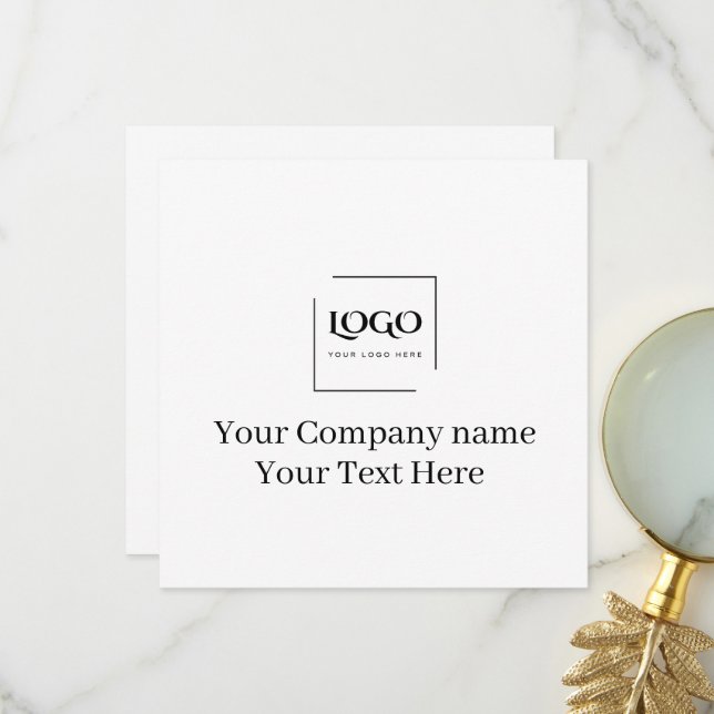 Elegante plantilla de tu logo personalizada (Anverso/Reverso In Situ)