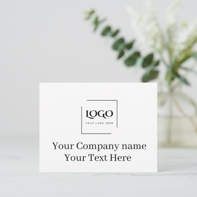 Elegante plantilla de tu logo personalizada (Anverso de pie)