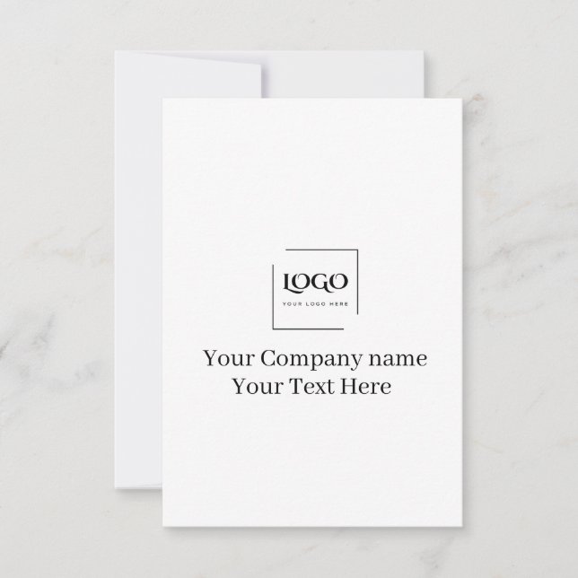 Elegante plantilla de tu logo personalizada (Anverso)