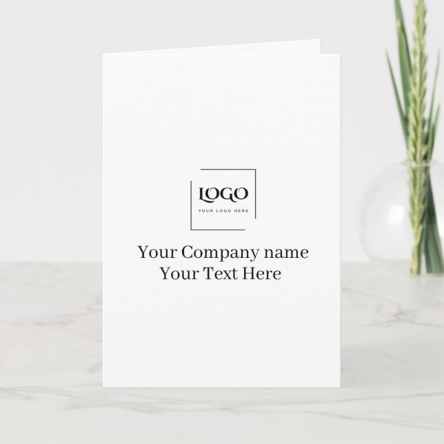 Elegante plantilla de tu logo personalizada (Anverso)