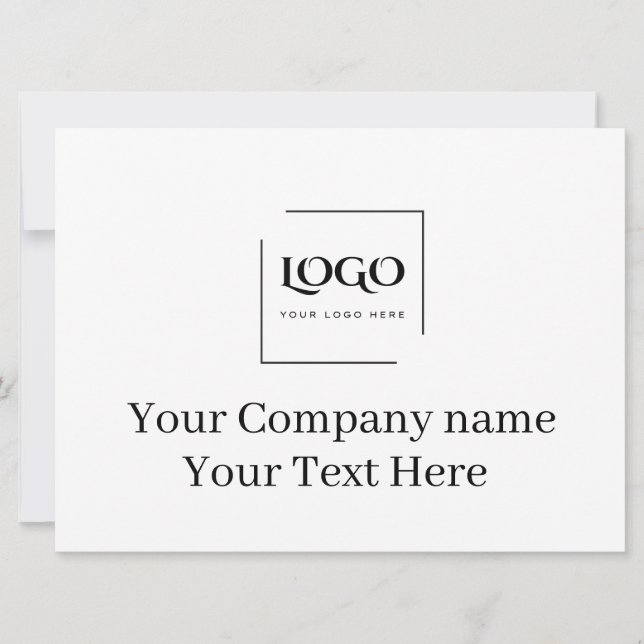 Elegante plantilla de tu logo personalizada (Anverso)
