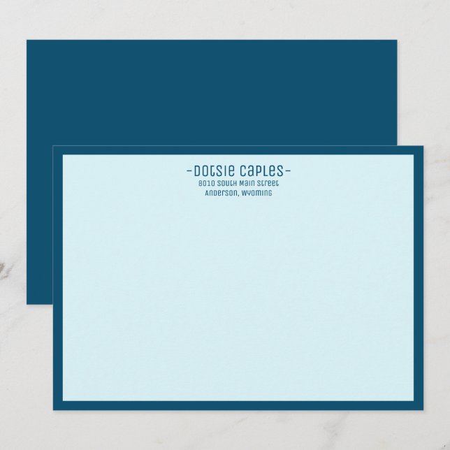 Elegante plantilla profesional moderna con borde (Anverso / Reverso)