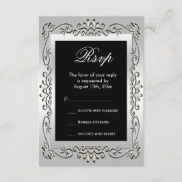 Elegante plata 60ª boda RSVP