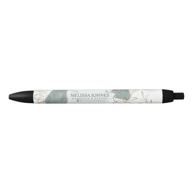 Elegante pluma y plumilla de tinta personalizada M (Anverso)