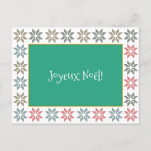 Elegante Poinsettia de Navidad Personalizable Chic (Anverso)